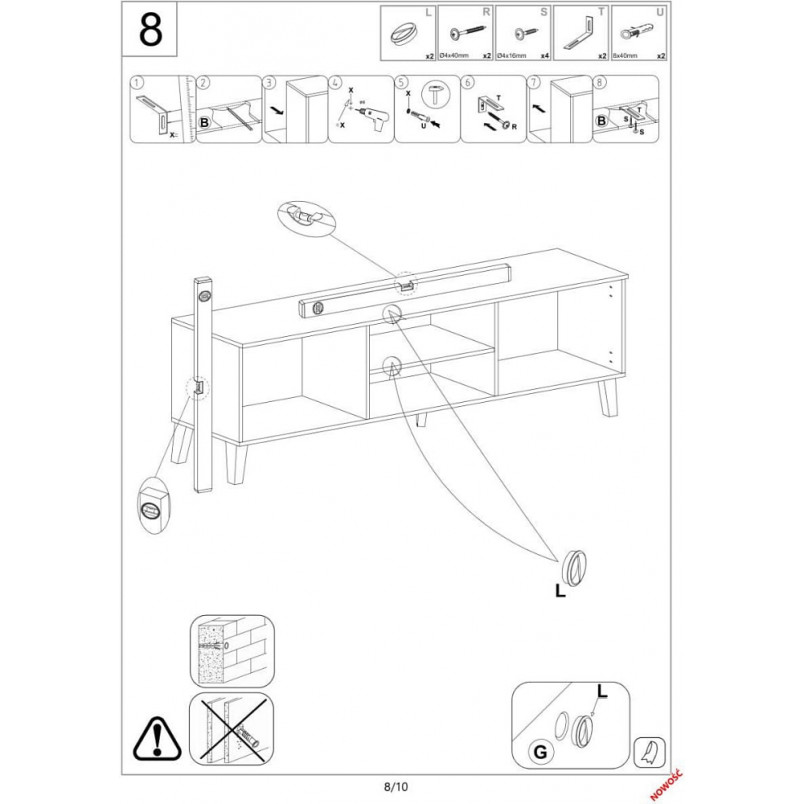 Szafka RTV Boho Borneo 150x40 dąb Halmar | Sklep meblowy