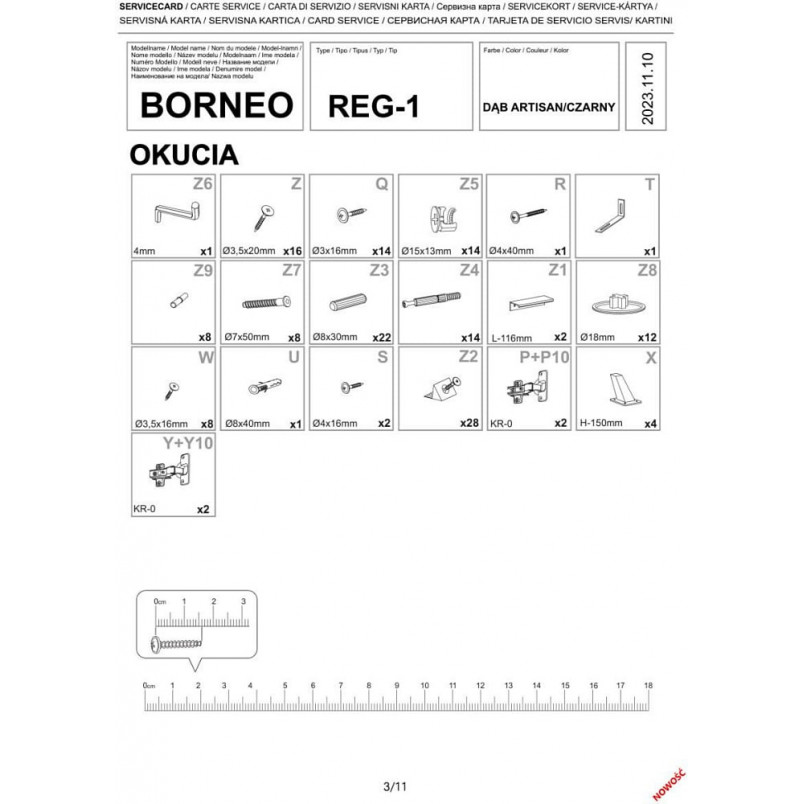 Regał zamykany Boho Borneo | Halmar - Styl i Funkcjonalność