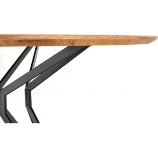 Stół okrągły loft Pixel 120cm Halmar - Dąb złoty