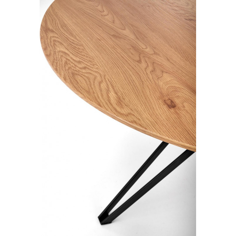 Stół okrągły loft Pixel 120cm Halmar - Dąb złoty