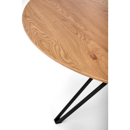 Stół okrągły loft Pixel 120cm Halmar - Dąb złoty