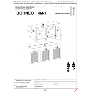 Komoda Boho Borneo 160x40 Halmar | Styl i Funkcjonalność