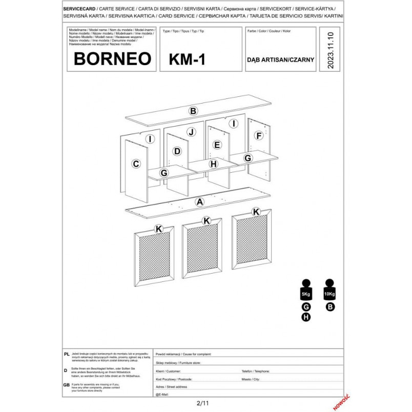 Komoda Boho Borneo 160x40 Halmar | Styl i Funkcjonalność