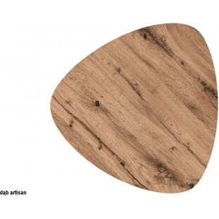 Zestaw nieregularnych stolików kawowych Twin dąb aristan / czarny Signal