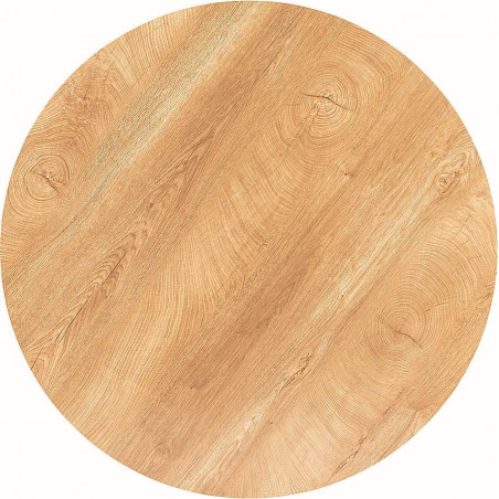 Stół okrągły loft Talia II 90cm Signal - Dąb/Czarny