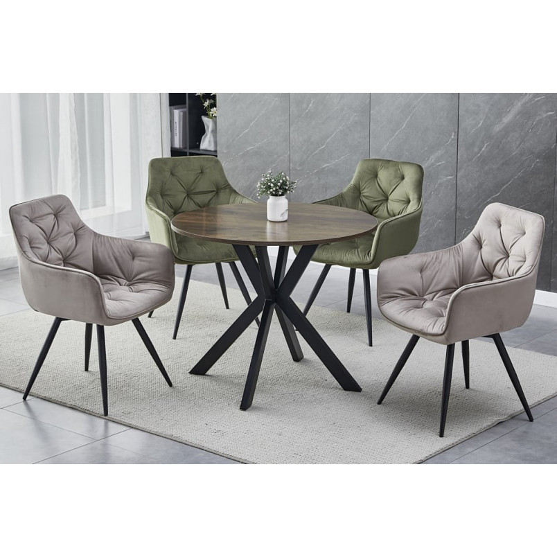 Stół okrągły loft Talia II 90cm Signal - Elegancki design