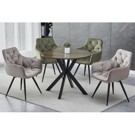 Stół okrągły loft Talia II 90cm Signal - Elegancki design