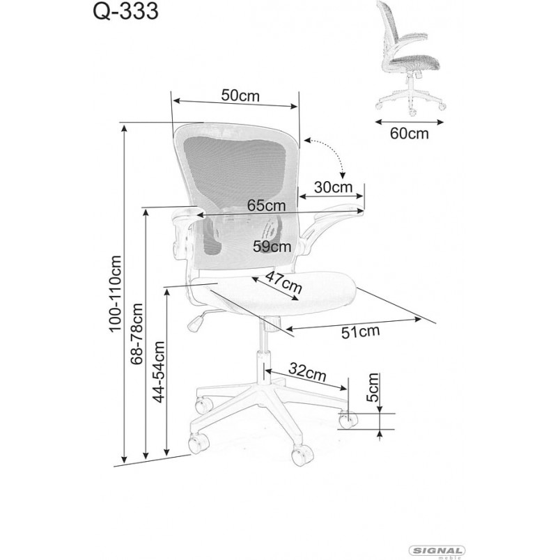 Fotel biurowy Signal Q-333 - Komfort i Ergonomia