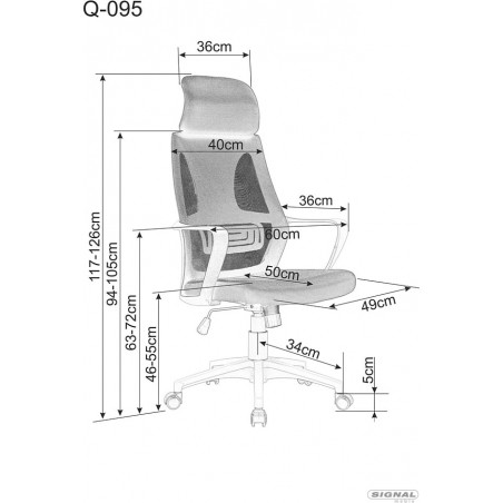 Fotel biurkowy Signal Q-095 - Komfort i ergonomia