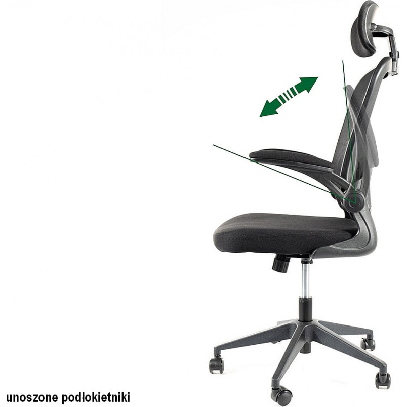 Fotel biurkowy Signal Q-060 czarny - Komfort i regulacja