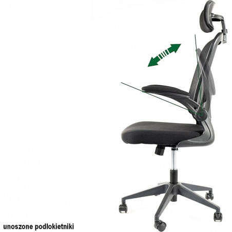 Fotel biurkowy Signal Q-060 czarny - Komfort i regulacja
