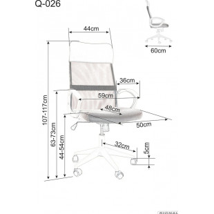 Fotel biurowy Signal Q-026 różowy | Komfort i design