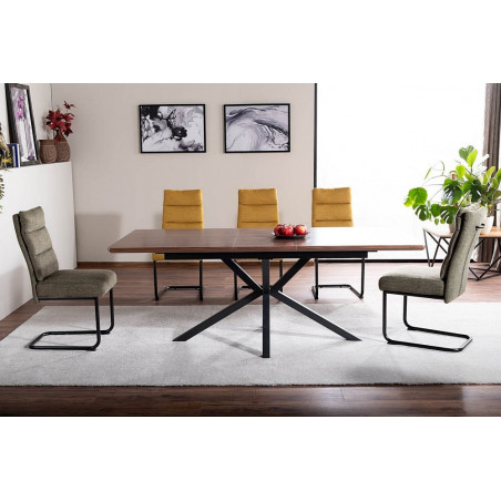 Stół rozkładany loft Logan Signal | 160x90cm orzech