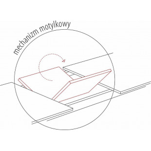 Stół rozkładany loft Logan Signal | 160x90cm orzech