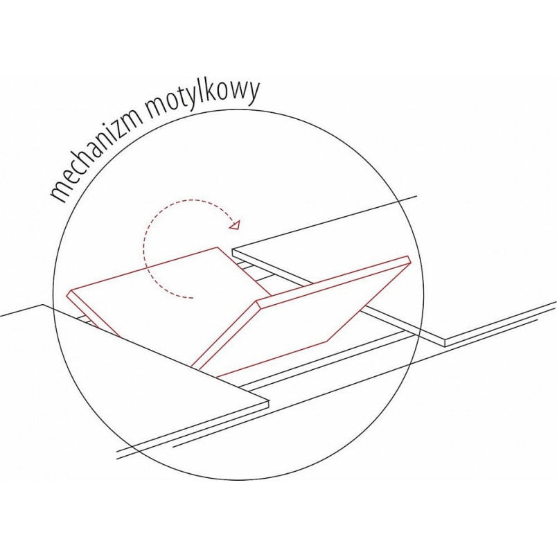 Stół rozkładany loft Logan Signal | 160x90cm orzech