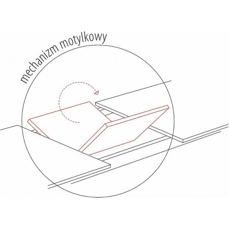 Stół rozkładany loft Logan Signal | 160x90cm orzech