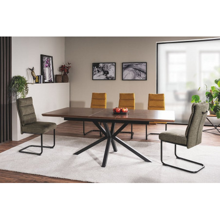 Stół rozkładany loft Logan Signal | 160x90cm orzech