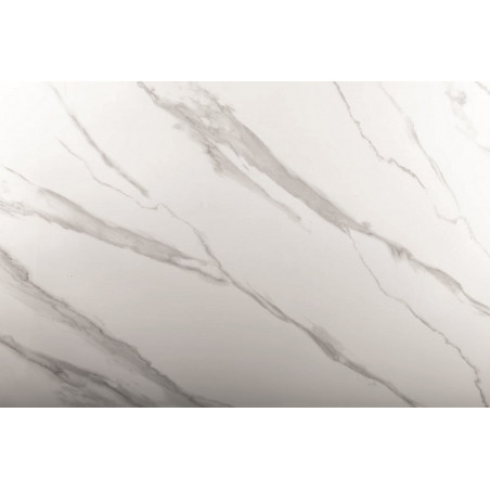 Stół ceramiczny Signal Hermes 160x90cm - Glamour, Biały Marmur, Złoty