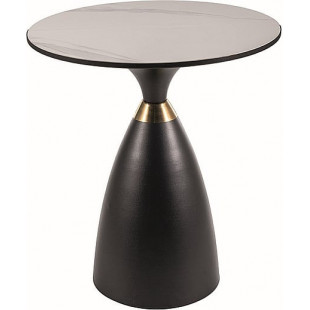 Stolik boczny Gemini biały/czarny Signal - Elegancki design