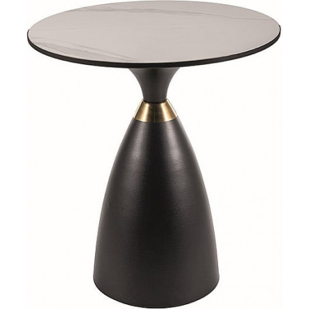 Stolik boczny Gemini biały/czarny Signal - Elegancki design