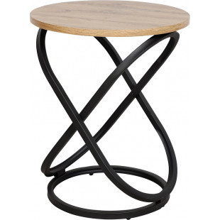 Stolik boczny loft Signal Eos | Dąb Aristan, Czarny - 45cm