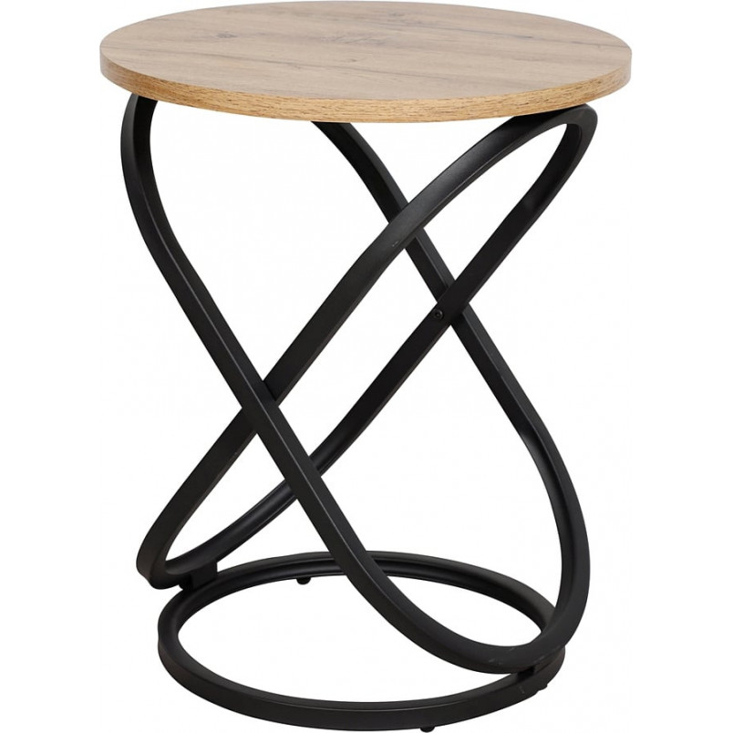 Stolik boczny loft Signal Eos | Dąb Aristan, Czarny - 45cm
