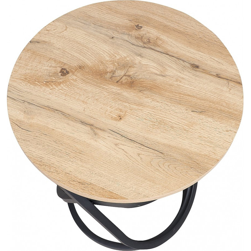 Stolik kawowy loft Signal Eos | Dąb Aristan / Czarny, 60cm