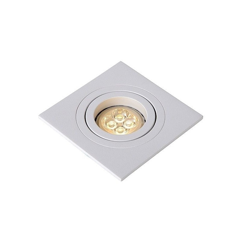 Lampa Tube Square 9cm biała Lucide - Nowoczesny spot