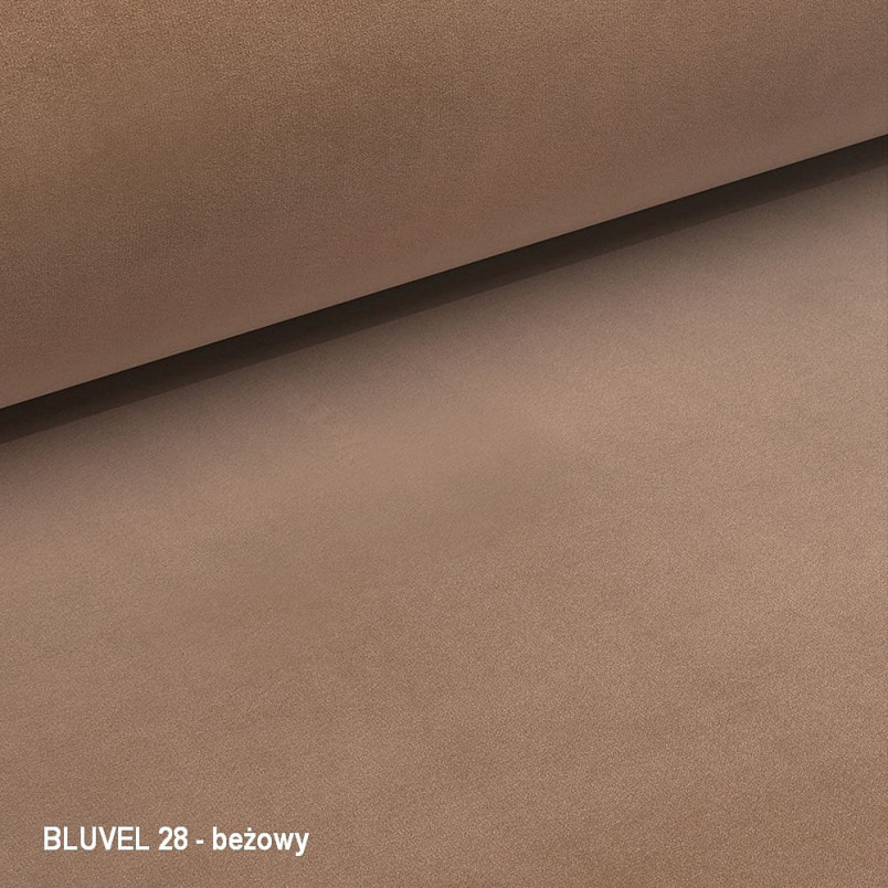 Fotel welurowy Camellia - beżowy/złoty Signal | Komfort i elegancja