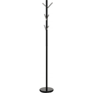 Wieszak stojący Allen Signal - czarny/chrom | Elegancki i funkcjonalny