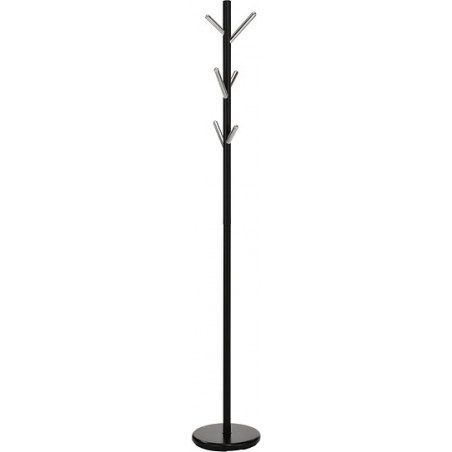 Wieszak stojący Allen Signal - czarny/chrom | Elegancki i funkcjonalny