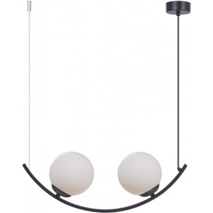 Lampa wisząca ZumaLine Wave - 2 szkła, 50cm - Kup teraz!