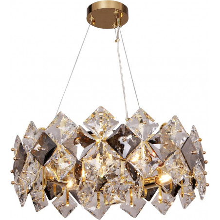 Lampa Tiara Złota - Elegancki Żyrandol Glamour | ZumaLine