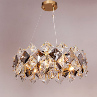 Lampa Tiara Złota - Elegancki Żyrandol Glamour | ZumaLine