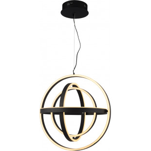 Lampa Tess LED Czarna | Nowoczesny Żyrandol ZumaLine