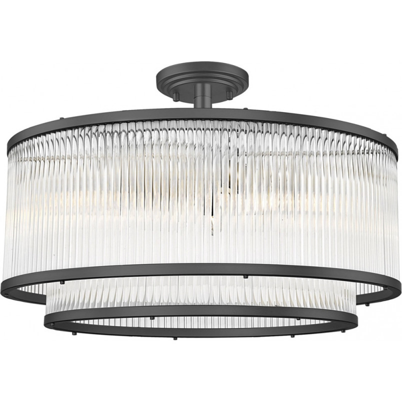 Plafon Hampton Sergio czarny ZumaLine | Lampa sufitowa