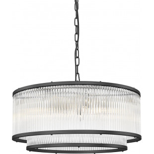 Lampa wisząca Hampton Sergio czarna ZumaLine | Oświetlenie
