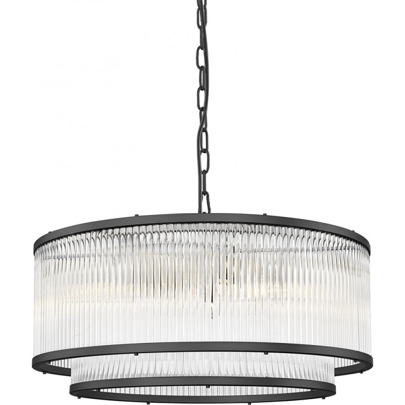 Lampa wisząca Hampton Sergio czarna ZumaLine | Oświetlenie