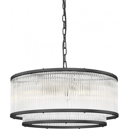 Lampa wisząca Hampton Sergio czarna ZumaLine | Oświetlenie