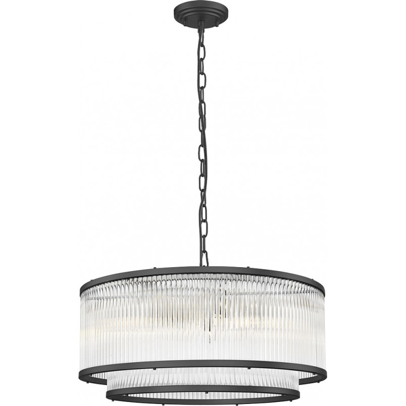 Lampa wisząca Hampton Sergio czarna ZumaLine | Oświetlenie