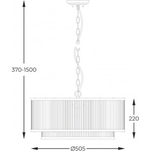 Lampa wisząca Hampton Sergio czarna ZumaLine | Oświetlenie