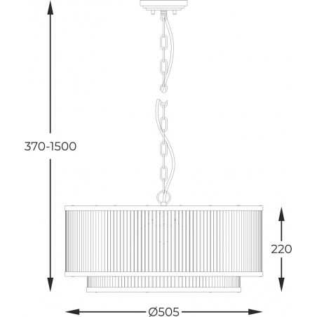 Lampa wisząca Hampton Sergio czarna ZumaLine | Oświetlenie