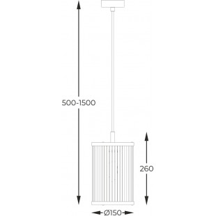 Lampa wisząca Hampton Sergio czarna ZumaLine | Sklep z lampami