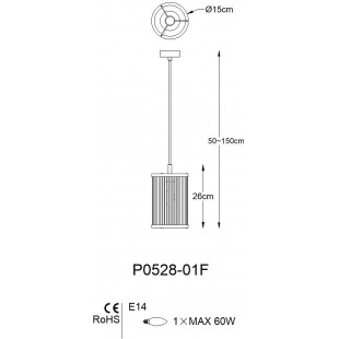Lampa wisząca Hampton Sergio czarna ZumaLine | Sklep z lampami