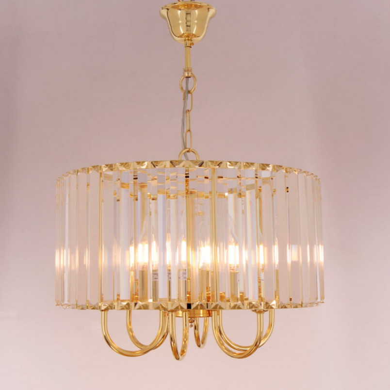 Żyrandol Kryształowy Złoty Paris 40cm | ZumaLine
