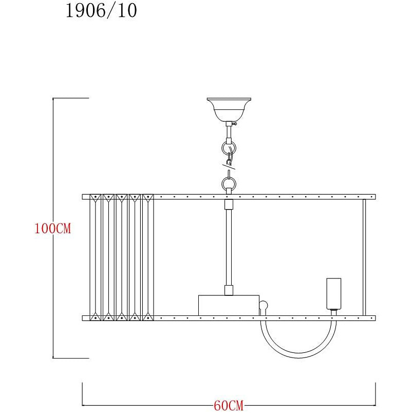 Żyrandol Kryształowy Złoty Paris 60cm - ZumaLine