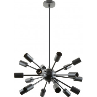 Lampa wisząca loft 18 punktowa Mandi 46cm czarna Zumaline