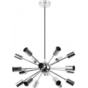 Lampa wisząca 18 punktowa Mandi 46cm srebrna Zumaline