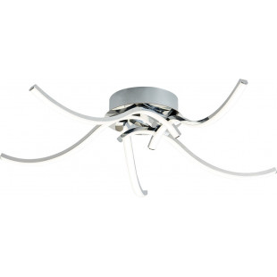 Plafon LED Focus V 60cm Srebrny | Zumaline - Nowoczesne Oświetlenie