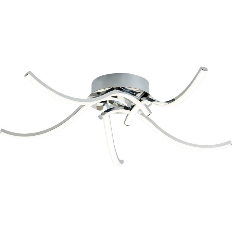 Plafon LED Focus V 60cm Srebrny | Zumaline - Nowoczesne Oświetlenie